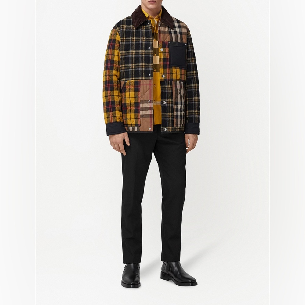 Men’s Burberry Patchwork Check-Pattern Jacket - image 3